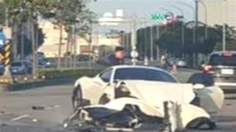 車禍去霉運|這車禍太貴了！法拉利、麥拉倫、賓利「4車追撞」 總市價飆2.5。